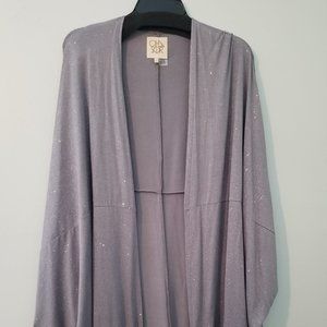 Sparkle and Shine Lavender Oversized Cardigan
